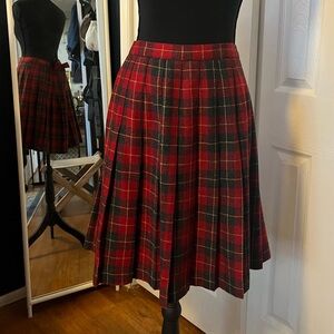 Sag Harbor Vintage pleated wool skirt